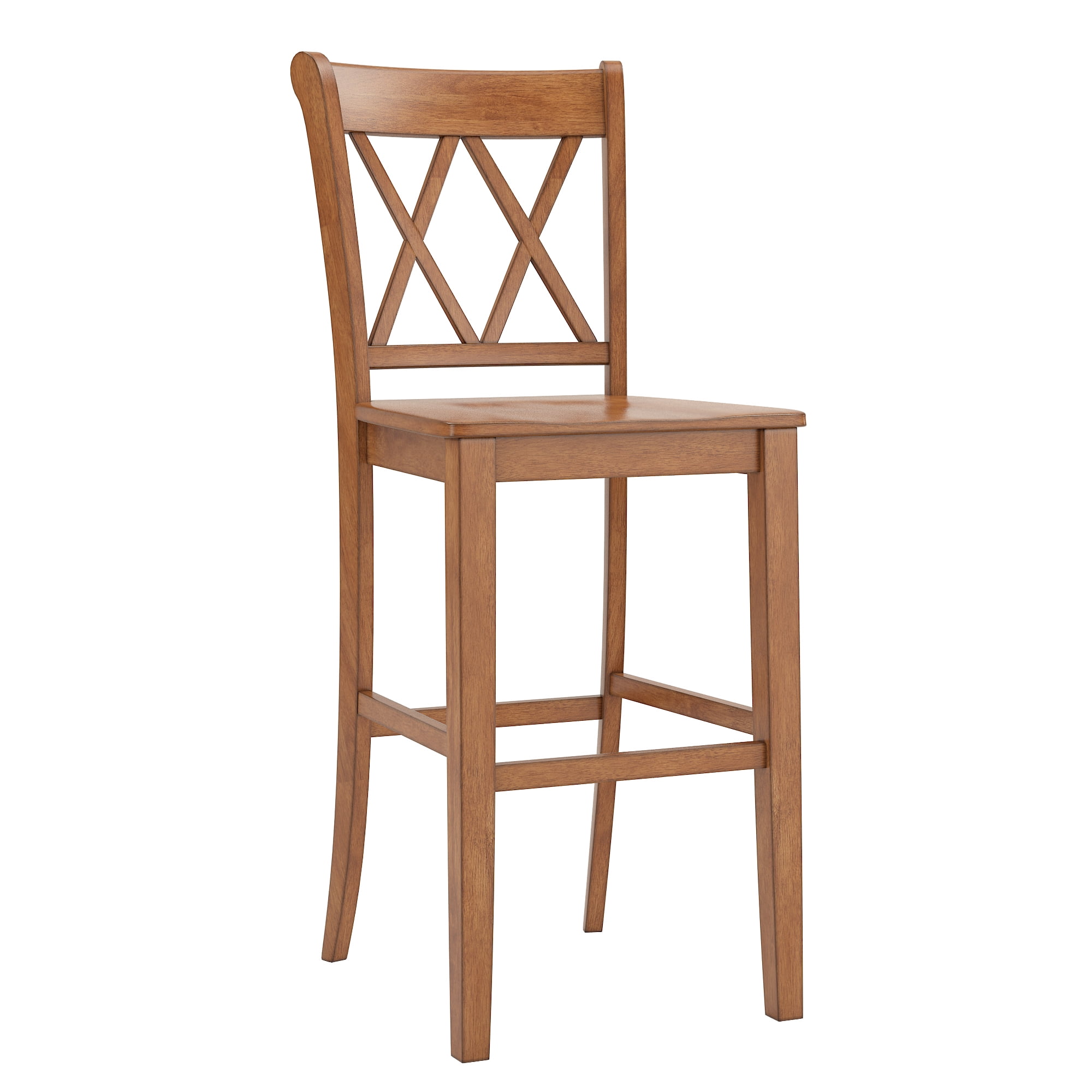 HumbleNest Farmhouse Bar Stool, Brown, Set of 2