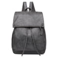 thumbnail image 1 of Mochila para mujer, mochila informal de cuero PU, bolso de hombro para trabajo de viaje Eccomum Gris, 1 of 7