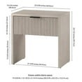 thumbnail image 5 of Pemberly Row Modern / Contemporary 23.63" Alder White MDF Nightstand, 5 of 8