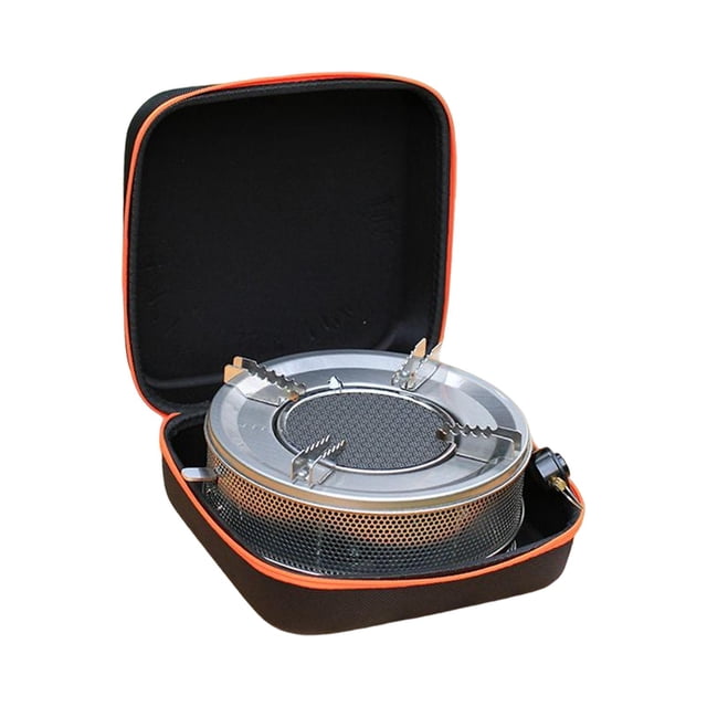 Estufa de gas plegable para acampar Mini herramienta de utensilios de cocina Estufa dividida a prueba de viento Hornos livianos Cabezas Mini Pesca Baoblaze estufa plegable