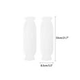 thumbnail image 2 of INSPIRE CHIC Women's Tulle Solid Color Transparent Fingerless Thin Sheer Large Lantern Sleeve One Size White, 2 of 6