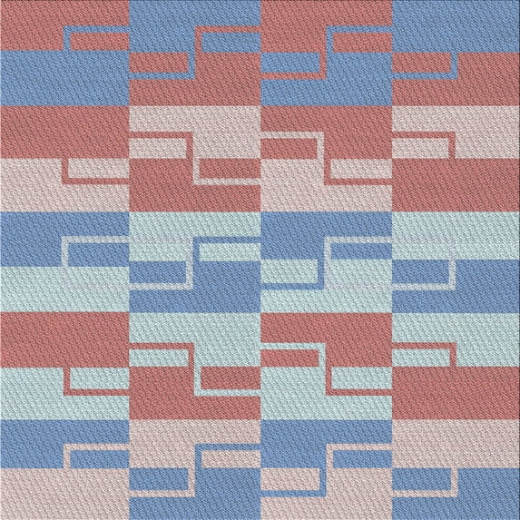 Ahgly Company Indoor Square Patterned Light Steel Blue Novelty Area Rugs, 5' Square