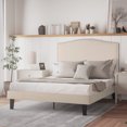thumbnail image 2 of Republic Design House Newport Upholstered Platform Bed (8" Legs), 2 of 9