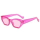 thumbnail image 1 of Methold Gafas enmarcadas pequeñas para PC con campo de visión de alta definición Gafas de sol inastillables de color caramelo Lentes Marco rojo rosa, 1 of 6