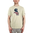 thumbnail image 4 of Men's New Era Cream Chicago White Sox Americana Flag Fill T-Shirt, 4 of 4
