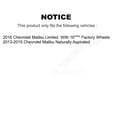thumbnail image 2 of CMX Front Rear Disc Brake Rotors and Ceramic Pads Kit for Car Chevrolet Malibu Limited K8C-101111, 2 of 11