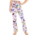 thumbnail image 2 of Odeerbi 2-13 Años Niñas Pantalones de Yoga de Pierna Ancha Entrenamiento Baile Deporte Atlético Pantalones Elasticidad Lindo Cintura Alta Pantalones de Pierna Recta, 2 of 9