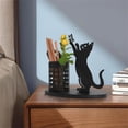 thumbnail image 3 of Portalápices de gato para escritorio, bonito organizador de decoración del hogar, vasos para bolígrafos para oficina, portalápices para escritorio, decoración de Metal, 3 of 5