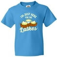 thumbnail image 3 of Inktastic Hanukkah Funny Here for Latkes Youth T-Shirt, 3 of 5