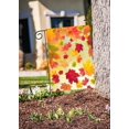 thumbnail image 2 of Autumn Fallen Maple Leaves Fall Seasonal Scenery Garden Yard Flag 12"x 18" Double Sided Polyester Welcome House Flag Banners for Patio Lawn Outdoor Home Decor, 2 of 2