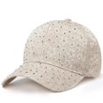 thumbnail image 3 of SikaFu Summer Women Rhinestone Baseball Cap Flower Embroidery Hats Female Snapback Designer Sun Hat Hip Hop Y2k Caps Gorras De Béisbol, 3 of 6