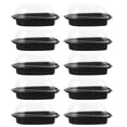 thumbnail image 1 of 10 cajas desechables para alimentos con tapa transparente, ideales para comida para llevar en restaurantes., 1 of 7