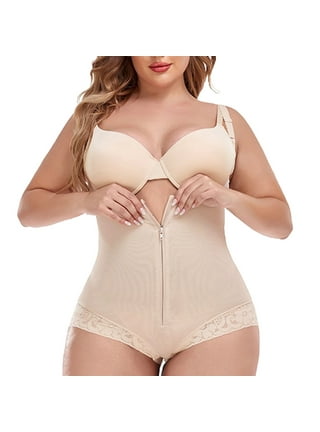 ShapEager Collections Body Shaper Faja Lycra-Nylon Braless Strapless Corset  Thong-Shapewear Cincher Beige at  Women's Clothing store