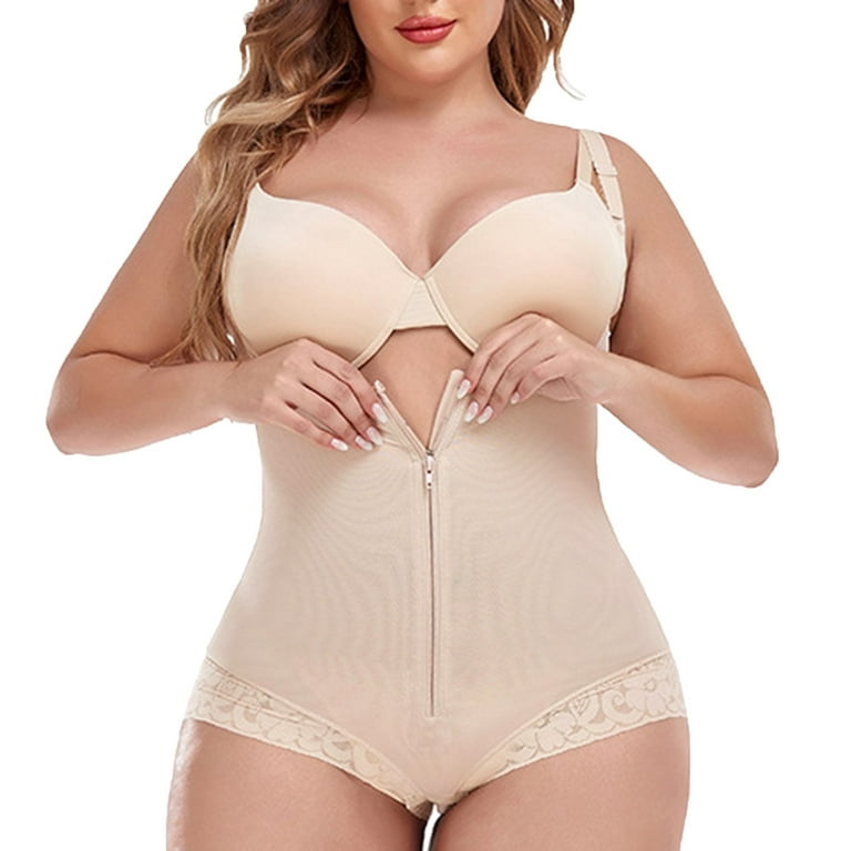 Tummy Control Shapewear Thong High Compression Lace Colombian Fajas Fajas  Reductoras De Latex Shaping Pants Beige L 