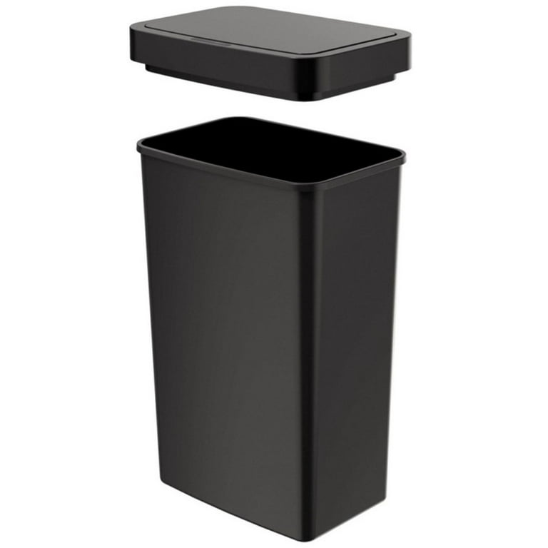 Mainstays WM9226-50L 13.2 Gallon Trash Can, Plastic Motion Sensor Kitchen Trash Can, Black