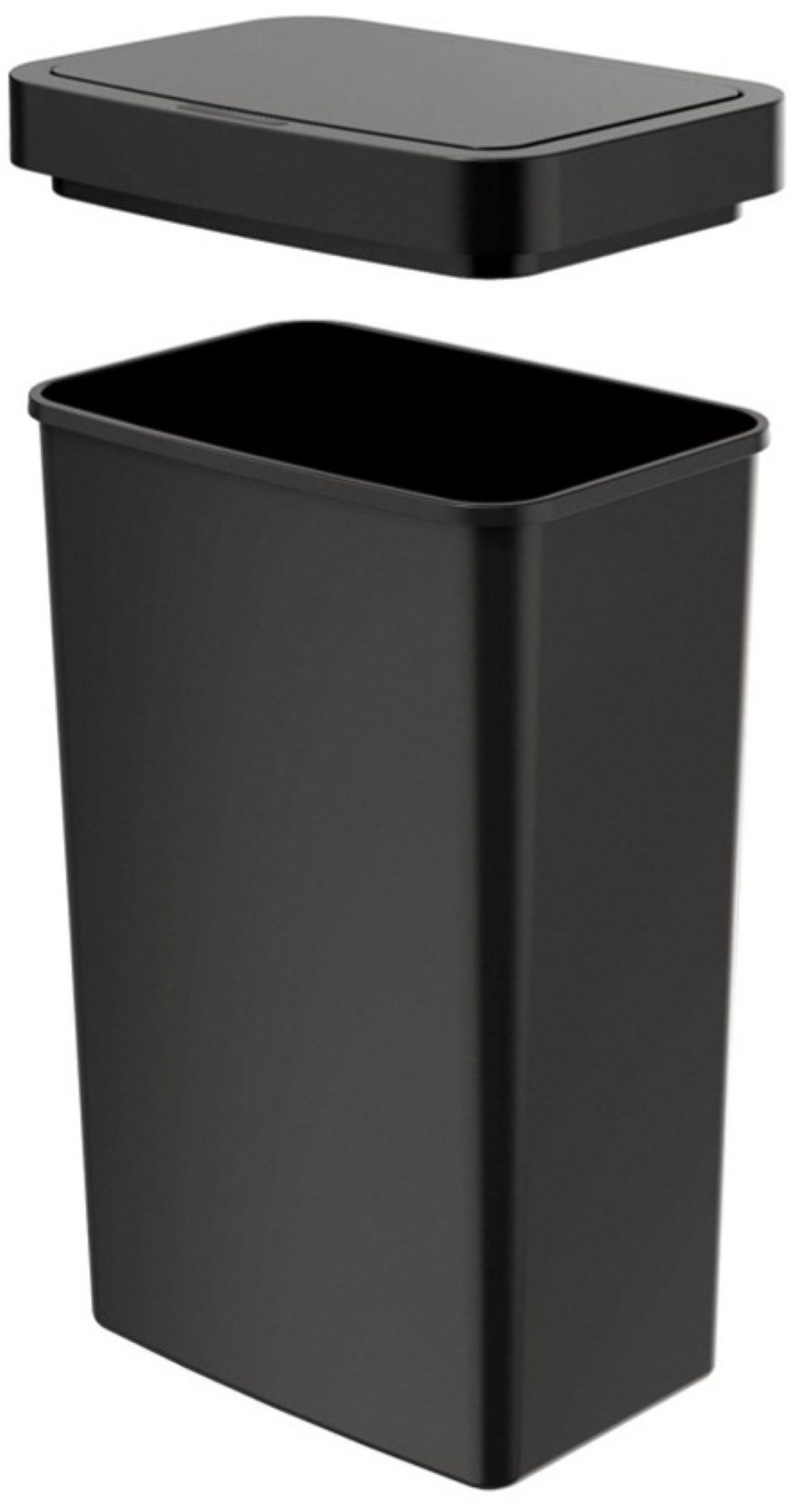 Mainstays 13.2 Gallon Trash Can, Plastic Motion Sensor Kitchen Trash Can, Black - image 4 of 12