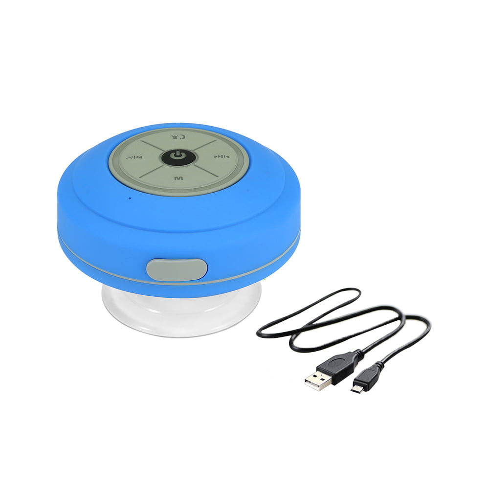 Wireless Bluetooth Waterproof Speaker Handsfree Mic Suction Cup Shower Bathroom 