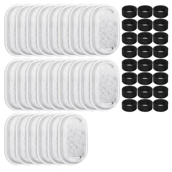 48 Pack Cat Water Fountain Filters,Cat Replacement Filters for Adjustable Flow Pet