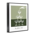 thumbnail image 3 of Stupell Industries Green Champagne Tower Black Framed Giclee Art design by Lettered and Lined, 30 x 24, 3 of 8