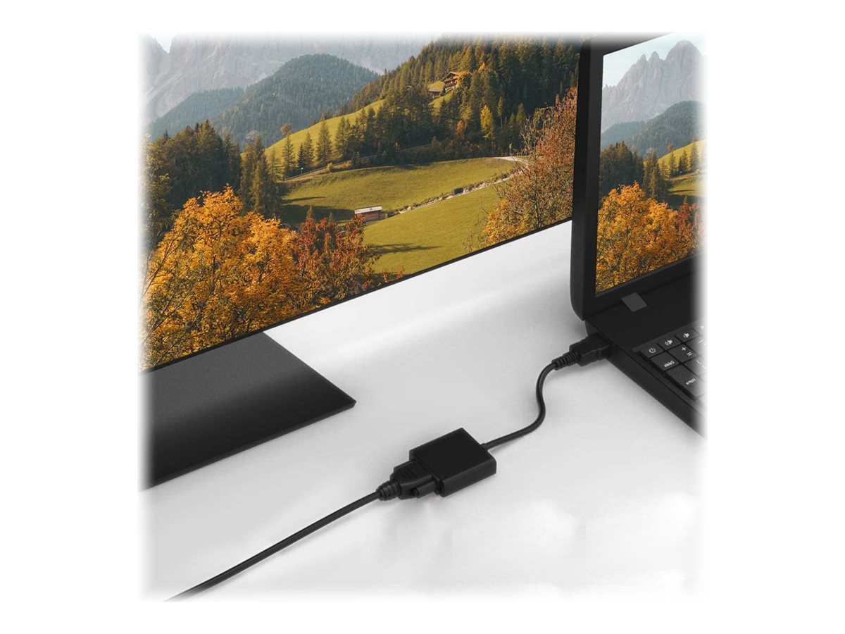 4XEM HDMI to VGA Adapter with Power and 3.5mm Audio Cable, Black