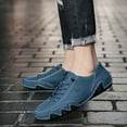 thumbnail image 6 of Casual Shoes for Men,"Men's Casual Riding Boots Comfortable And Stylish Motorcycle Boots With Extra Grip,Canvas Court Sneakers(Size:8), 6 of 8