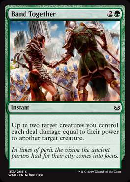 MtG War of the Spark Common Band Together (Foil) #153
