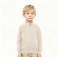 thumbnail image 2 of Posijego Unisex Kids Uniform Sweater Cardigans Zipper Jacket Stand Collar Long Sleeve Knit Spring School Uniforms, 2 of 6