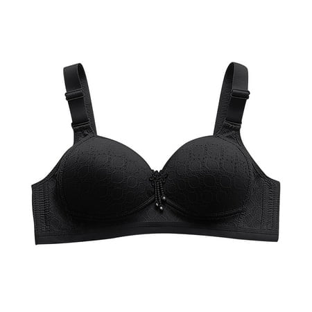FhsagQ Bra Plus Size Bras for Women with Underwire No Steel Ring Thin Women Bra Hole Lace Breathable Gathers Underwear Comfort Bra Bras for Women Plus Size Underwire Black B