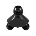 thumbnail image 4 of Black Aluminum Alloy Y Shape Block Splitter Fuel Fitting Adapter 12AN to AN10 to AN10 Male Thread, 4 of 6