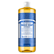Dr.Bronner's Magic Soap, Peppermint, Pure-Castile Body Wash Liquid Soap, 32 fl oz