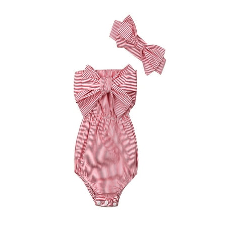 

Toddler Baby Girls Off Shoulder Romper Bodysuit Jumpsuit Outfits Set