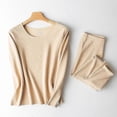 thumbnail image 1 of Womens Thermal Underwear Set Base Layer Fleece Lined Soft Top Bottom, 1 of 5
