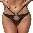 thumbnail image 1 of Aayomet Culottes Bikini pour Femmes String (Noir, L), 1 of 5