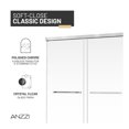 thumbnail image 6 of Ward Series 76 in. x 44-48 in. Frameless Sliding Shower Door in Polished Chrome with 3/8" (10mm) Tempered Clear Glass, 6 of 12