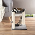 thumbnail image 2 of PETMAKER Cat Hammock with Scratching Posts for Indoor Cats (Gray), 2 of 8