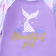 thumbnail image 2 of Shadoumai Girls Scale Swimwear For Kids Long Sleeve Rash Guard Beach Swimsuit With Scale Print And Bikini Bottoms For Girls Summer, 2 of 8