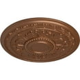 thumbnail image 3 of 30 5/8"OD x 2 1/2"P Tellson Ceiling Medallion (Fits Canopies up to 6 3/4"), Hand-Painted Polished Copper, 3 of 7