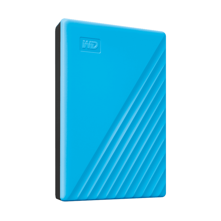 WD 2TB My Passport USB, Portable Backup External Hard Drive, Blue