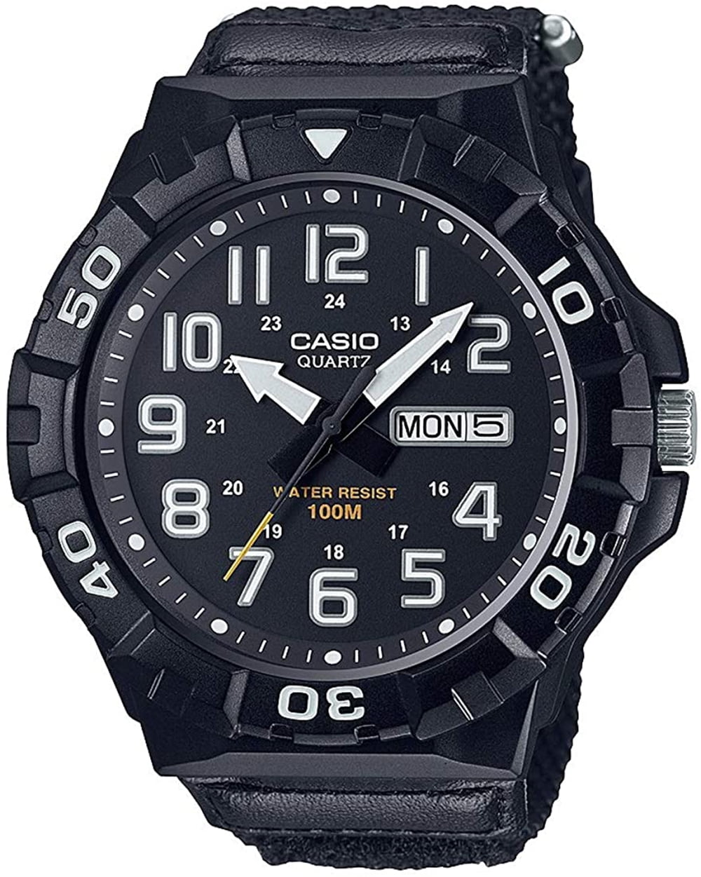 Casio Men's Quartz 100m Black Resin/Nylon MRW210HB-1BV -