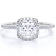 thumbnail image 1 of JeenMata Anillo de Compromiso de Moissanita de Talla Cojín de 1,75 Quilates en Oro Blanco de 18 K sobre Plata, Anillo Impecable, 1 of 6