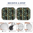 thumbnail image 5 of Kdxio Lilies Flowers Print 2-Piece Sun Shade Front Windshield - Foldable Car Front Window Sunshades for Most Sedans SUV Truck, 5 of 6