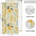 thumbnail image 2 of SKYSONIC Pineapple Soft Hand Towels set of 2, Absorbent Bath Towel Decorative Fingertip Towels for Bathroom Hotel,14.4 x 28.3 inch, 2 of 7