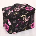 thumbnail image 1 of Bolsas de cosméticos impermeables de alta capacidad para mujer, Neceser de maquillaje portátil, Neceser de aseo, organizador de viaje, estuche de almacenamiento qiuyongming unisex, 1 of 2