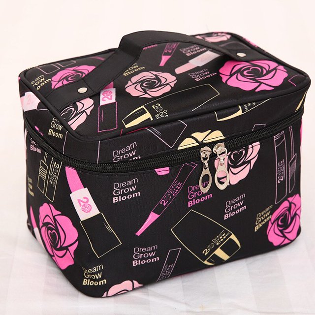 Bolsas de cosméticos impermeables de alta capacidad para mujer, Neceser de maquillaje portátil, Neceser de aseo, organizador de viaje, estuche de almacenamiento qiuyongming unisex