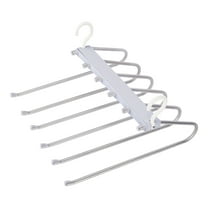 Unique Bargains Space Saving Non Slip Metal Pants Hangers 2 Pcs Gray