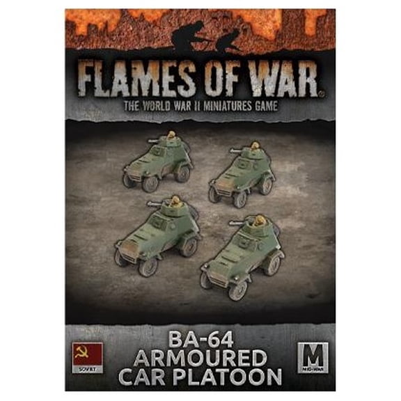 Flames of War: Soviet BA-64 Armoured Car Platoon (Mid-War)