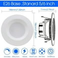 thumbnail image 4 of ENERGETIC 6 inch Integrated LED Recessed Downlight, 2700K-5000K Selectable Can Ceiling Light , Dimmable, Energy Star, 6 Pack, 4 of 7