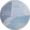 thumbnail image 2 of Addison Rugs Mayfield Washable Transitional Abstract Denim Round Rug, 8' x 8', 2 of 5
