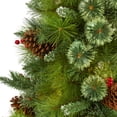 thumbnail image 3 of Nearly Natural 5ft. Montana Mixed Pine Artificial Christmas Tree with Pine Cones, Berries, Green, 3 of 6
