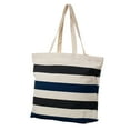 thumbnail image 2 of Blue Stripes Canvas Shopping Tote Bag, 2 of 7